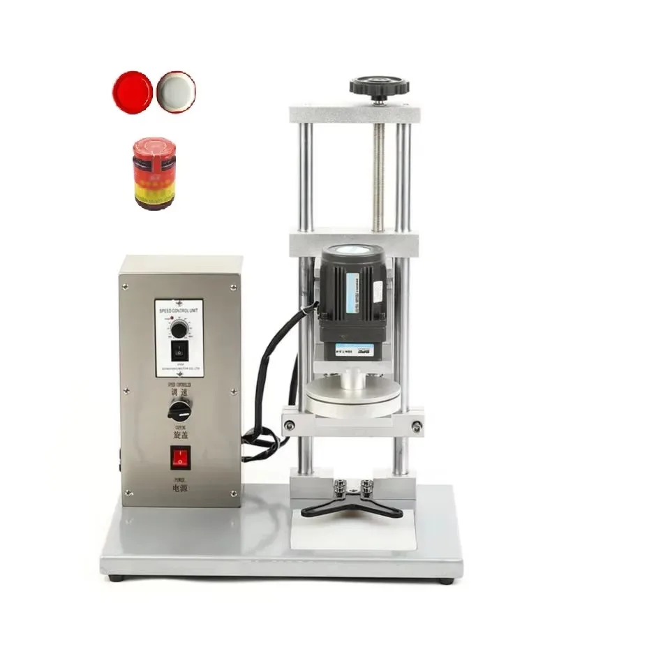 Semi-Auto Electric Perfume Bottle Cap Tightening Machine Desk Top Cap Capper with Twist Locking Feature