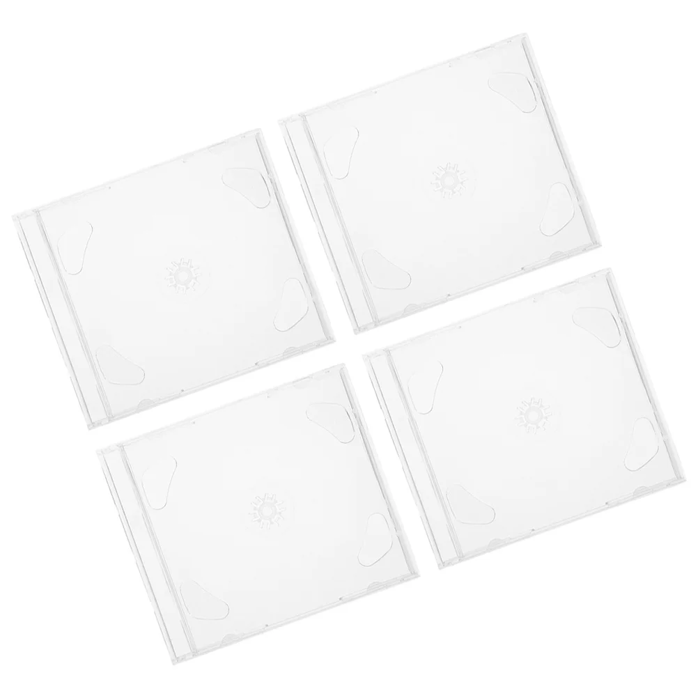 

4pcs Cd Case Holder Organizer Disc Storage Box Dvd Cases For Cds Dvds Protection Scratch Resistant Storage Solution Disc