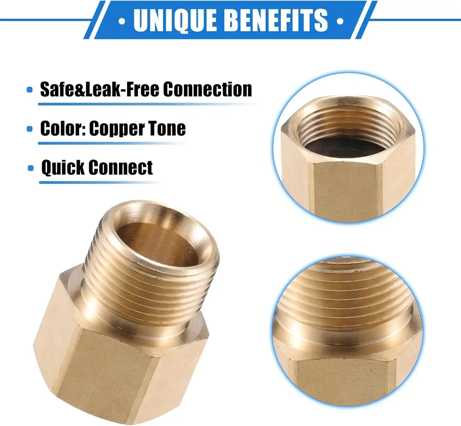 Pressure Washer Coupler M22 15mm Female Thread to M22 14mm Male Quick Fitting For Washer Gun Connection Hose Nozzle Car Wash