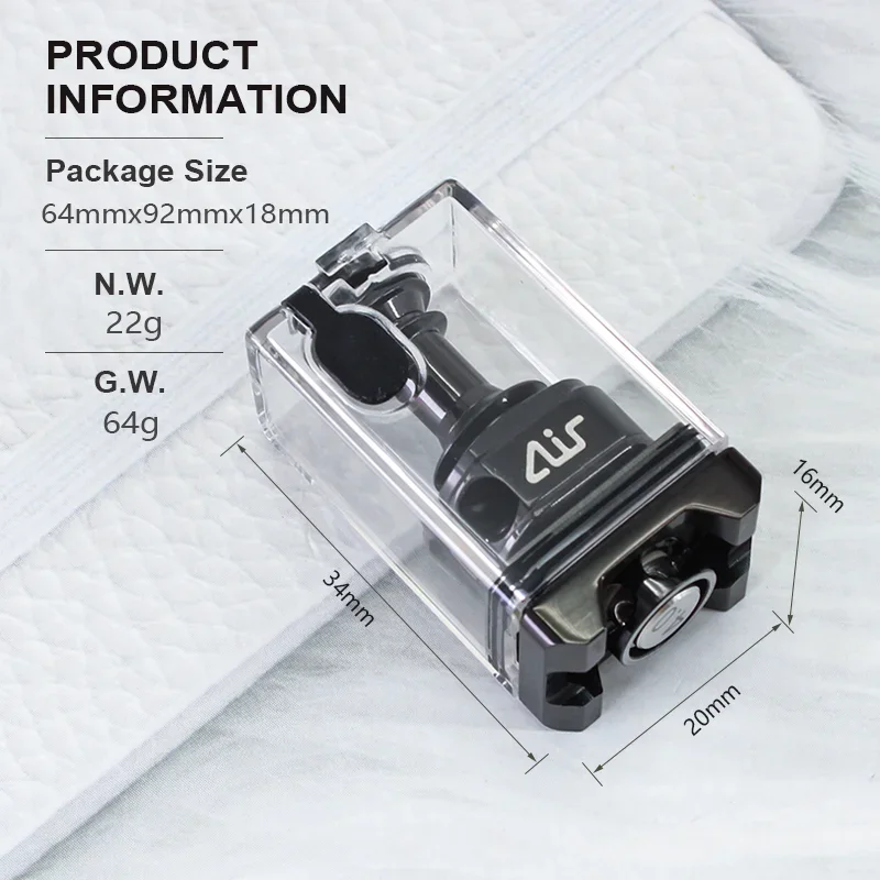 SXK Style Air RBA Tank by Ground Kloud Innovation Enhanced Build Deck Vape Atomizer 7 AFC Boro Mod and Dot Mods replacement coil