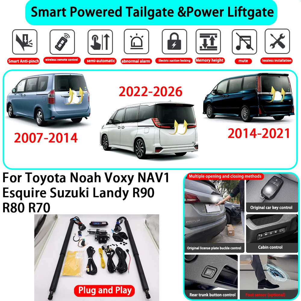 for Toyota Noah Voxy NAV1 Esquire Suzuki Landy R90 R80 R70 Smart Automatic Powered Tailgate Electric Power Tailgate Lift Kit