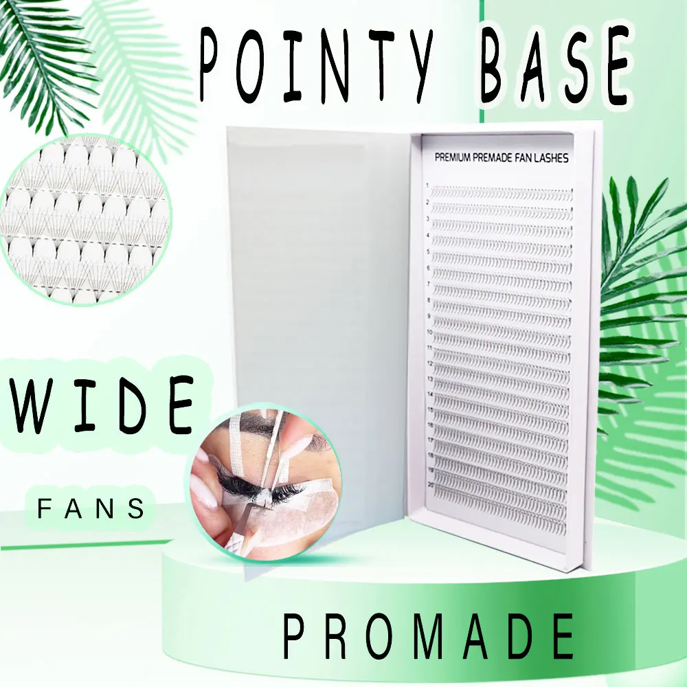 400 Fans Promade 0.05mm False Eyelashes Pointy base Premade Fan Lashes 20 line XL Tray 8D10D Eyelashes Extensions Volume Lash