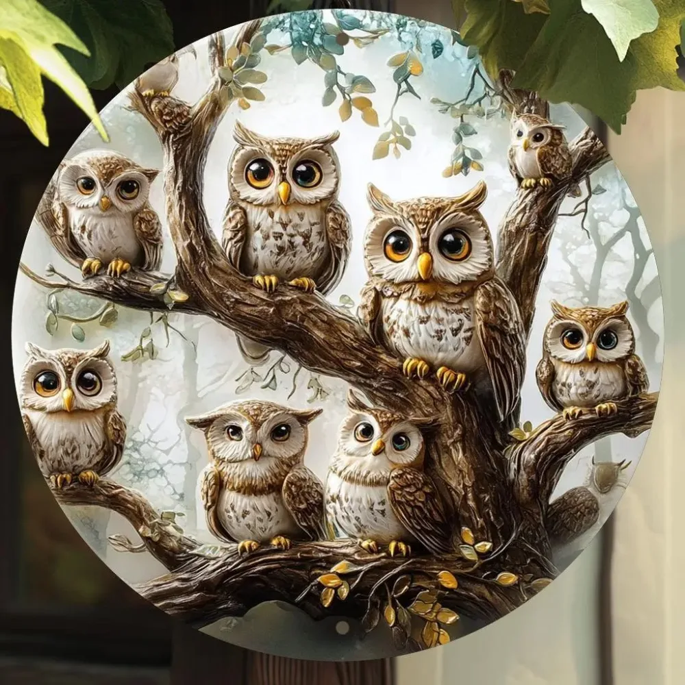 2D Flat Owl Family …