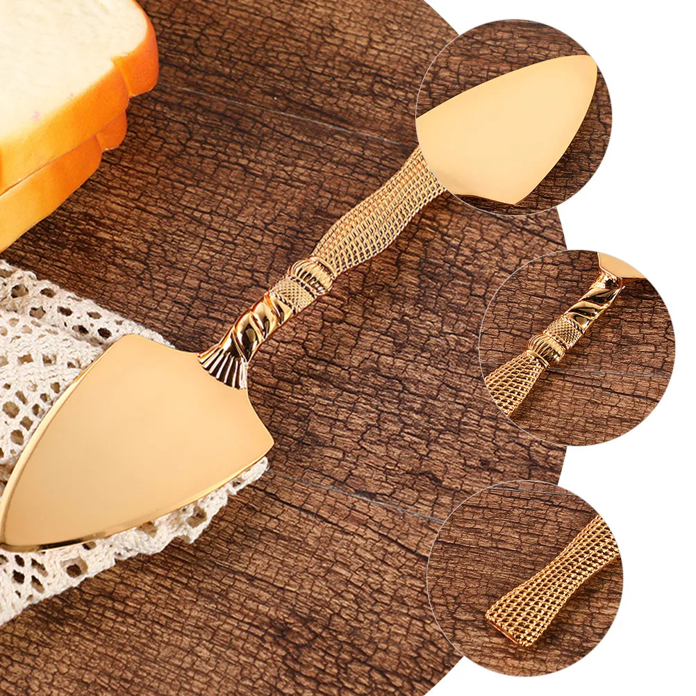 

Exquisite Cake Spatula Zinc Alloy Handle Professional Baking Shovel for Dessert Party Server Kitchen Supplies