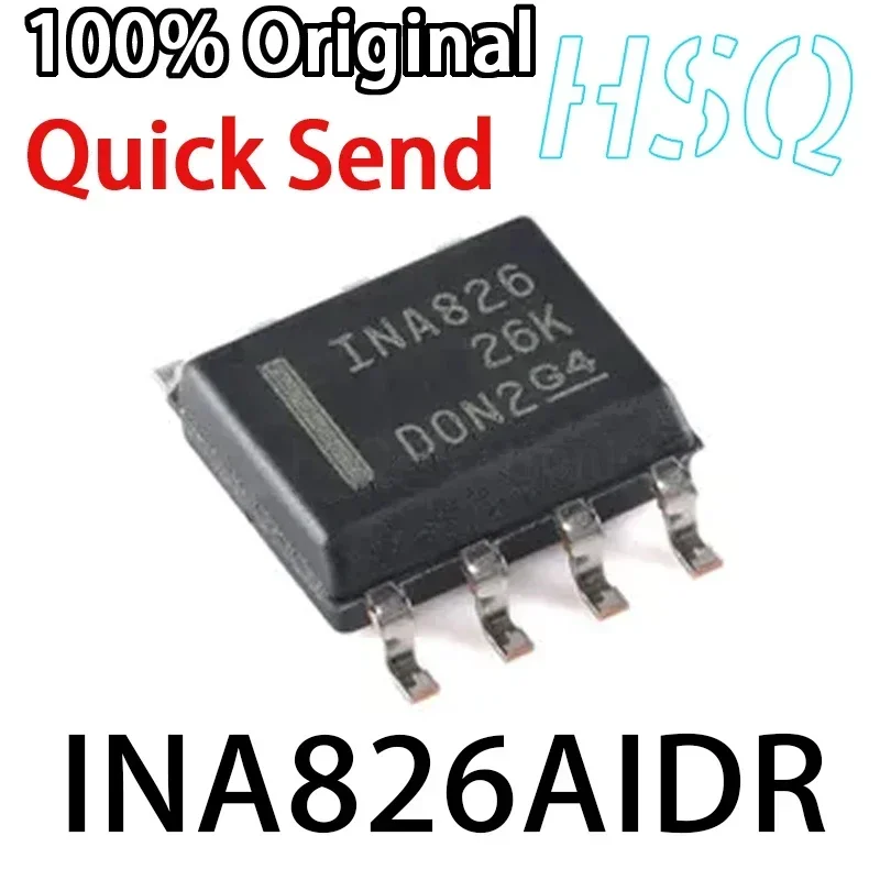 1PCS INA826 INA826AIDR SOIC-8 Precision Instrument Amplifier Chip