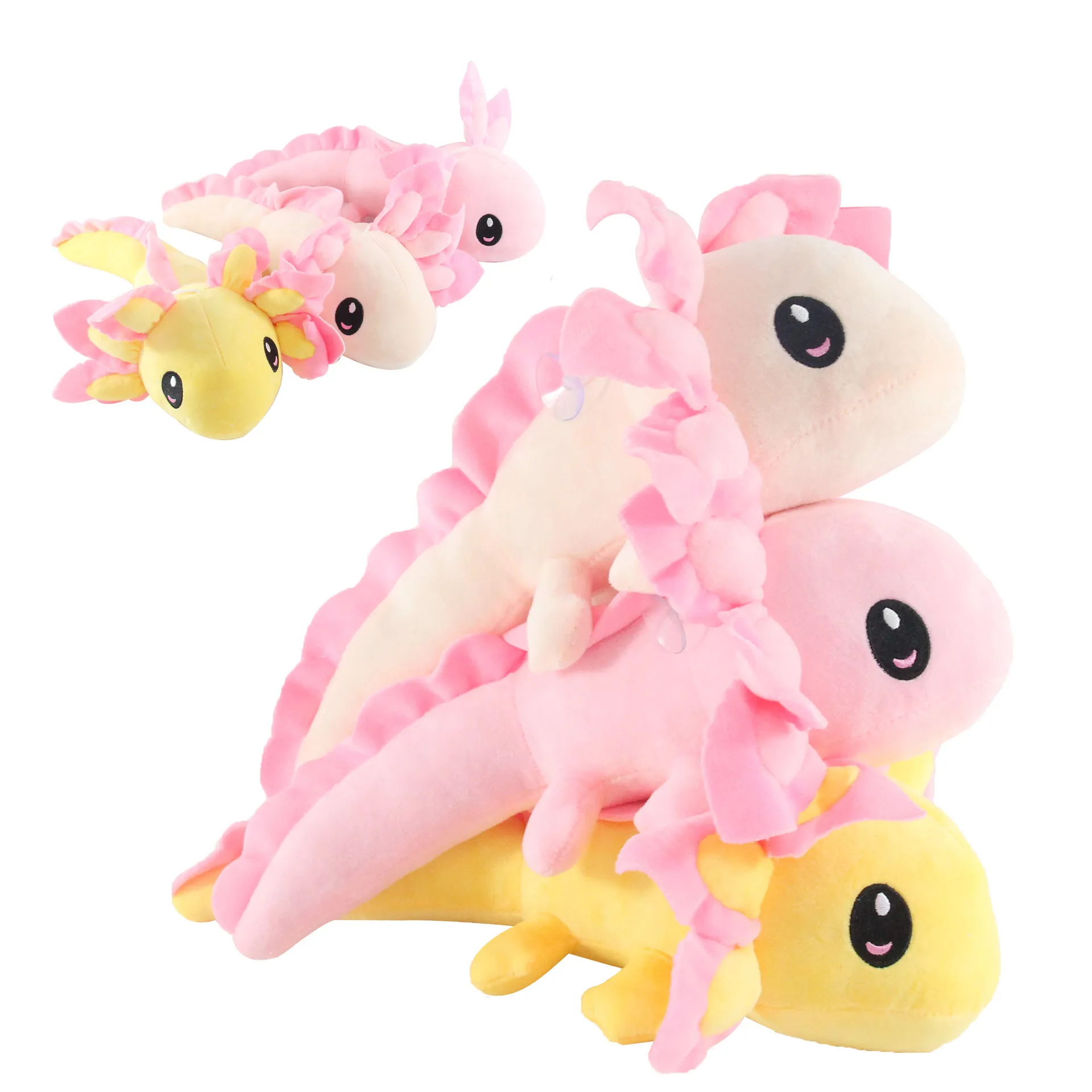 

Axolotl Мультяшные животные, мягкие плюшевые куклы, мягкие игрушки из мягкого ворса, хобби, розовые, желтые и персиковые подушки для дивана, детские подарки