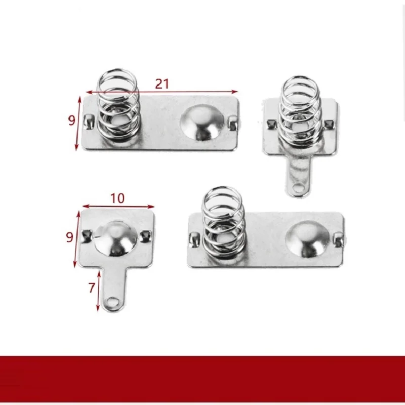 زنبرك بطارية AA، شظايا إيجابية وسلبية متصلة، 11.6 × 10.5 مم، 25.5 × 12 مم هناك إجمالي 3 مجموعات في المجموعة المكونة من 4 قطع