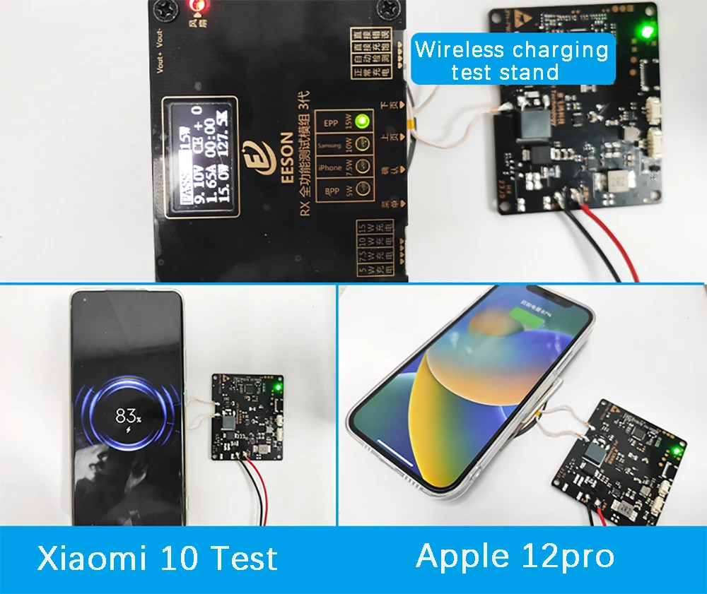 15W Wireless Charger Transmitter Module 12V 24V Car PCBA Circuit Board Coil Qi Standard Fast Charging Long Distance 14MM