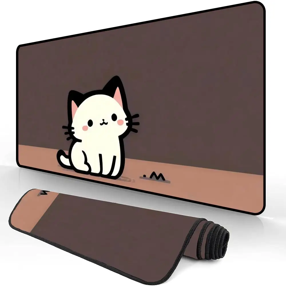 

Mairuige Cute cat mouse pad, computer office game desk pad, rubber anti slip mouse pad, small decorative desk pad