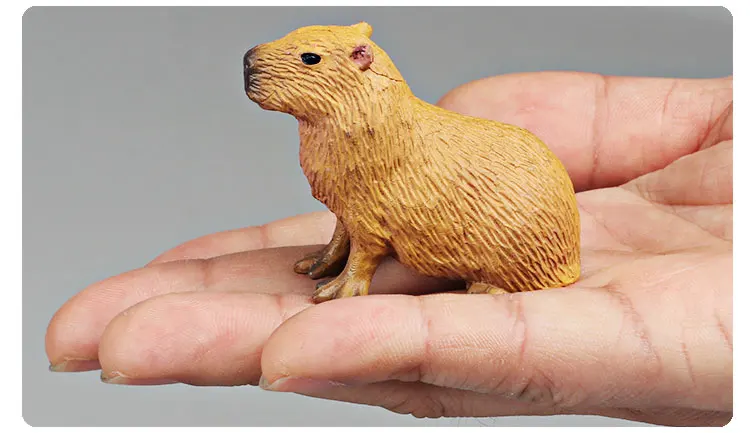 Capybara Modell Wilde Tiere Simulation Nagetier Actionfigur Niedliches Kinderspielzeug zum Sammeln – Detail 6