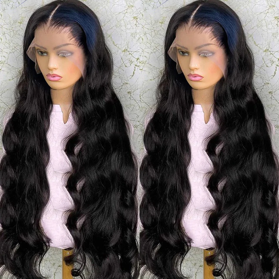 180% Density Body Wave Remy Human Hair Wigs 13x4 Transparent Lace Front Brazilian Human Hair Wigs Pre Plucked With Baby Hair