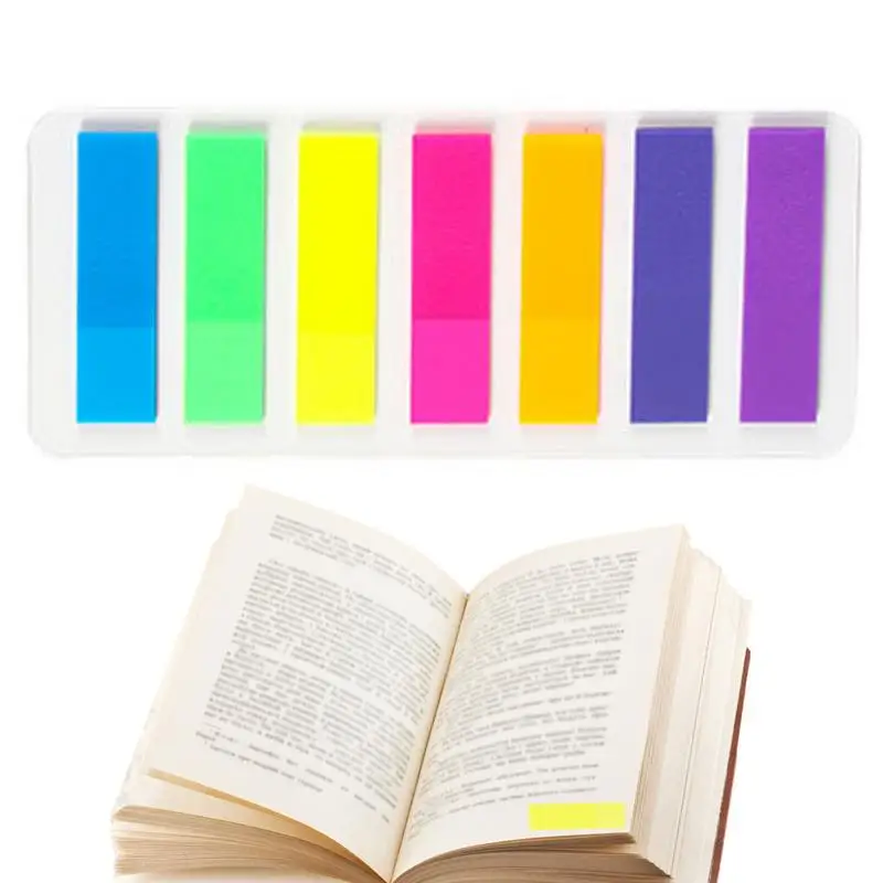 Colorido Self-Stick Note Pads, Sticky Notes graváveis, impermeável, Page Marking, Classificar arquivo