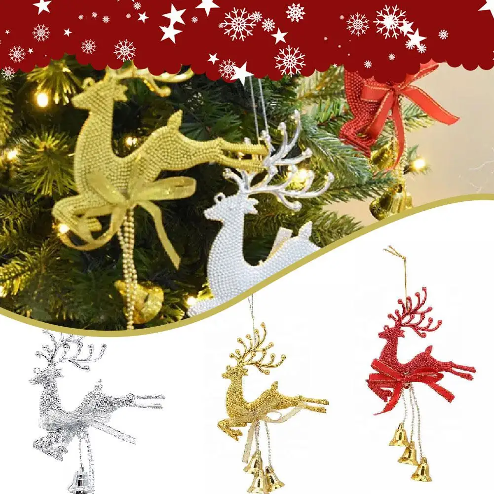 

Christmas Supplies 2025 Christmas Deer Pendant Tree Year New Ornament Pendant Decorative Decor Deer P2P2