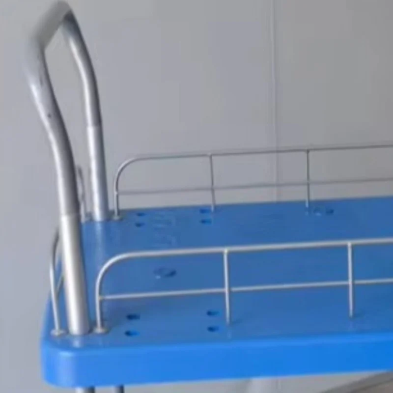 Double Layer Flatbed Warehouse Logistics Trolley Handcart with Reinforced Load Bearing Frame