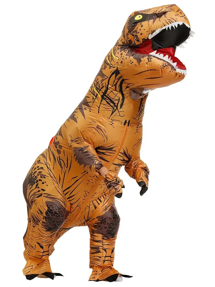 Tyrannosaurus Rex Inflatable Suit Dinosaur Clothes Funny Role-Playing Costume Halloween COS Costume Props view 4
