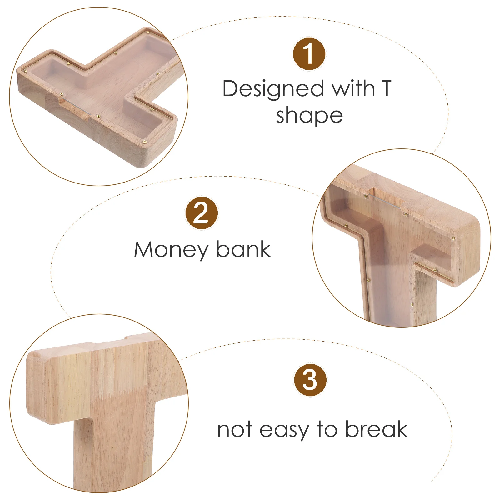 

Alphabet Piggy Bank Money Boxes for Kids Large Children Coin Glass Letter Banks