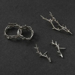 Männer- und weibliche Ringe des Vintage -Stil -Haftes mit Zweigen, Dornen, Ringgeschenken für Paare, Mode und Persönlichkeit Y2K 10 Hauptverkaufsring Trubly Wire - №9