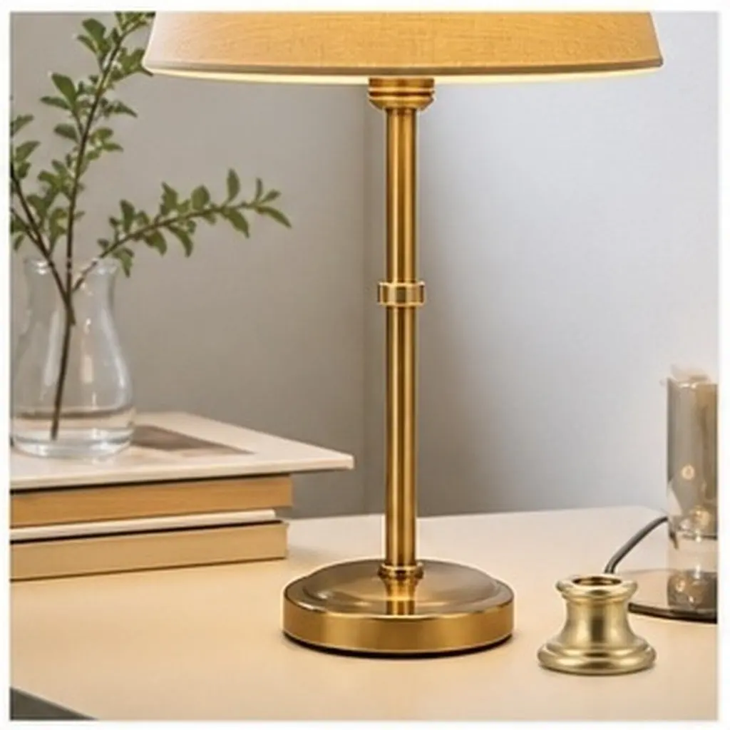 2Pcs Brass Internal Thread I-Shaped Lamp Connector Solid Brass T-Shaped Spindle for Table Wall Lamps DIY Repair Lighting Fixture