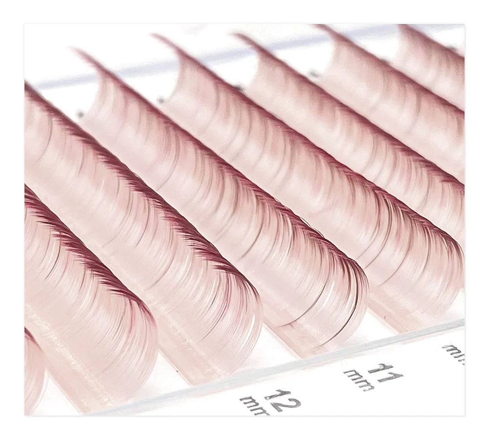 NATUHANA Cremefarbene Einzelwimpern, künstliche Wimpernverlängerungen, C/D Curl, gemischte Länge, falsche Wimpern, Wimpern-Make-up – Detail 14
