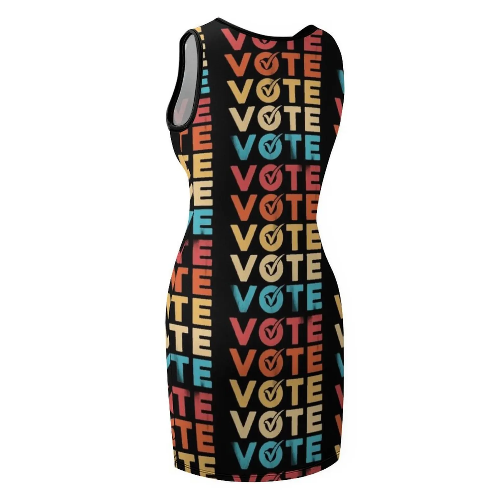 投票 2024 投票 アメリカ選挙 ヴィンテージ Tシャツ ノースリーブ サンドレス 女性服 エレガント ゲスト ウェディングドレス