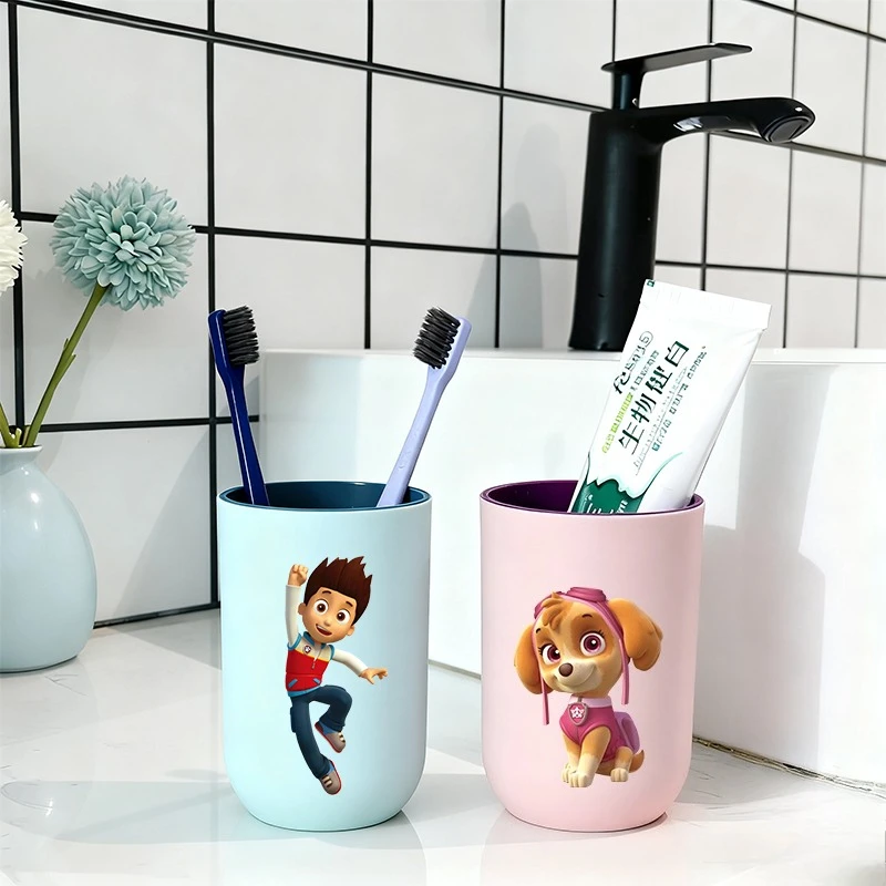 PAW Patrols Water Cup Toothbrush Cup Women Men Cartoon Anime Mouthwash Cup Female Water Cups Birthday Christmas Home Gifts - view 2