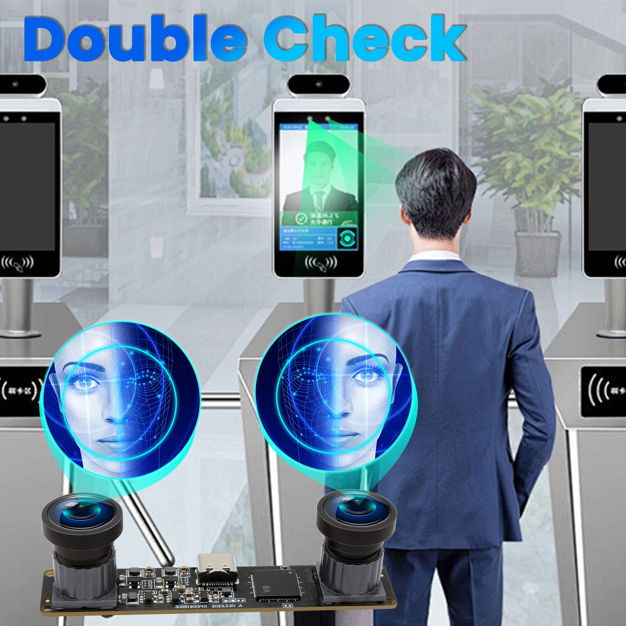 Elp global obturador câmera estéreo 3d 1200p 60fps lente dupla síncrona de alta velocidade câmera usb grande angular sem distorção para vr