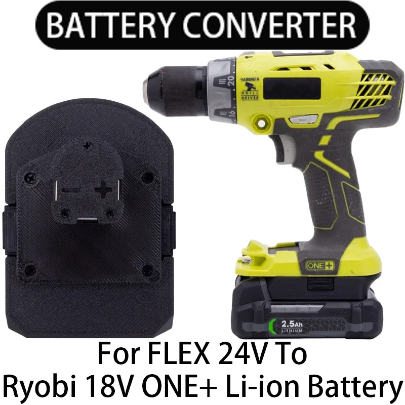 

Battery adapter Ryobi ONE+ 18V LI-ion tool convert To for FLEX 24V Li-ion battery adapter power tool accessories FX0221-1