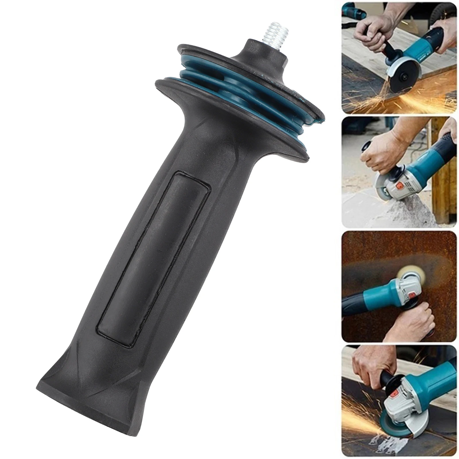 810mm Threaded Side Handle for Angle Grinder with Vibration Reduction and Shock Absorbing Design to Minimize Pressure
