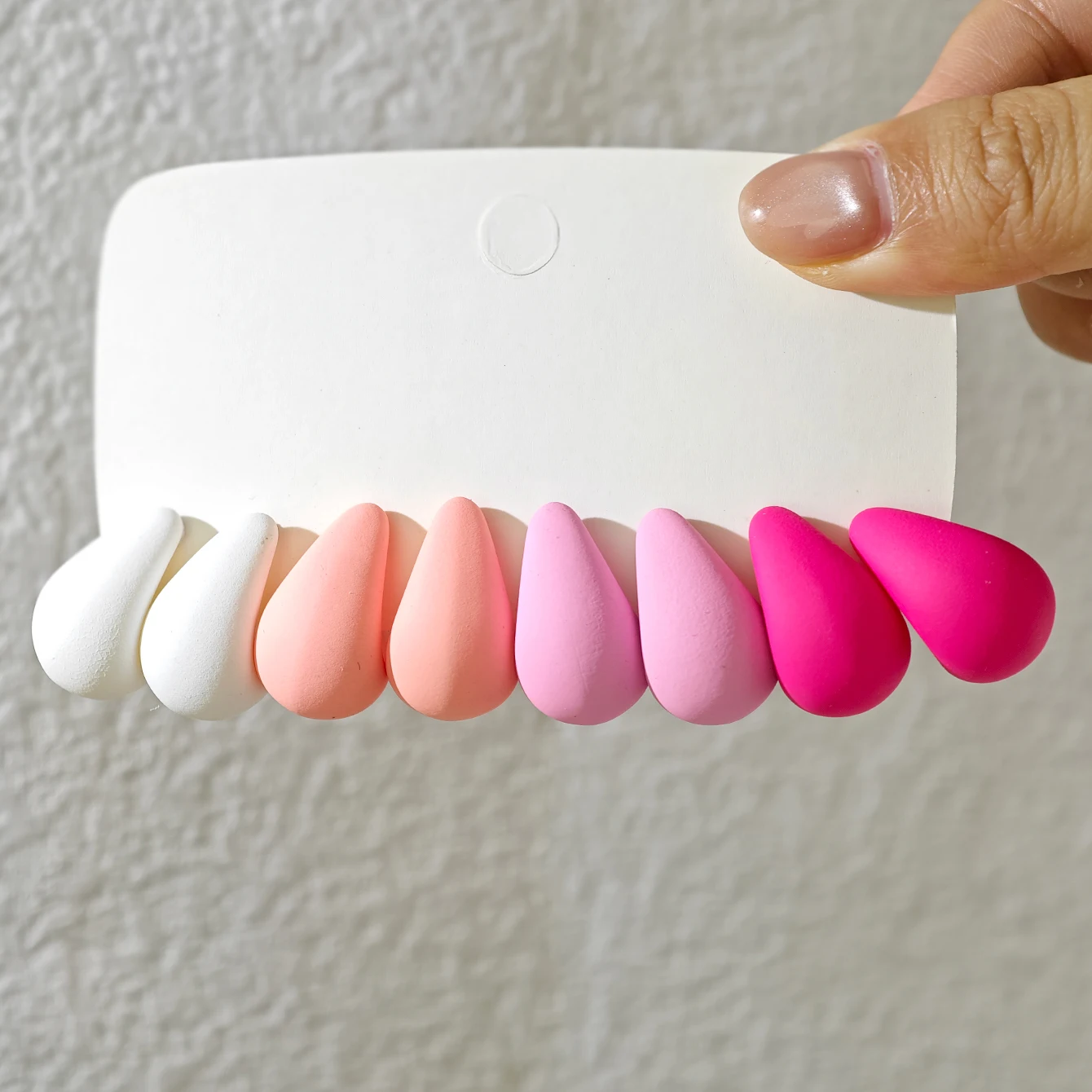 عبر الحدود الداكن الراتنج قطرة الماء الأقراط البني الطوب الأحمر اللون مطابقة لطيف الحلو اليومية عطلة القرط مجموعة #3