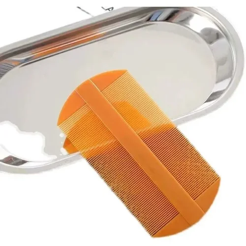 Peine de dientes densos de plástico de doble cara, anticaspa, picazón en la cabeza, elimina piojos de la cabeza, pulgas, Nit, peines para el cabello, herramientas de peinado, 2 piezas