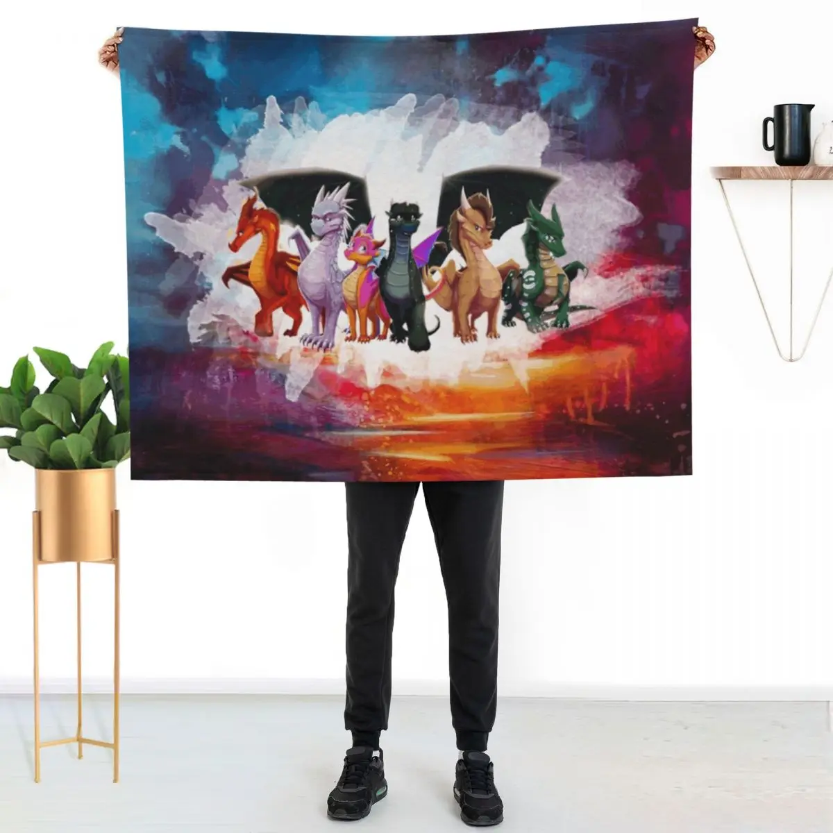 Wing Of fire Light Squad dragon Throw Blanket Blankets For Bed wednesday Bed covers Luxury Throw Hairys Loose Blankets