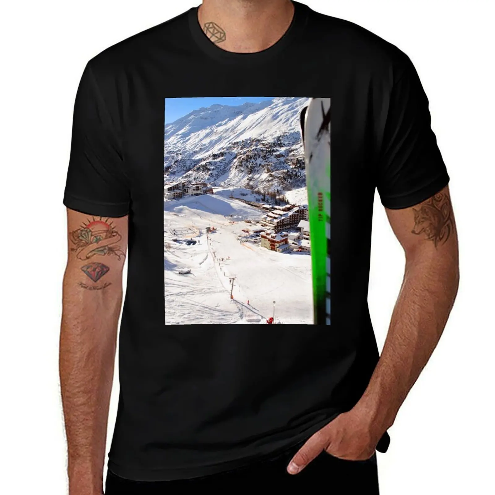 Obergurgl Hochgurgl Tirol Austrian Alps Austria T-Shirt Casual Lightweight Short Sleeve Top