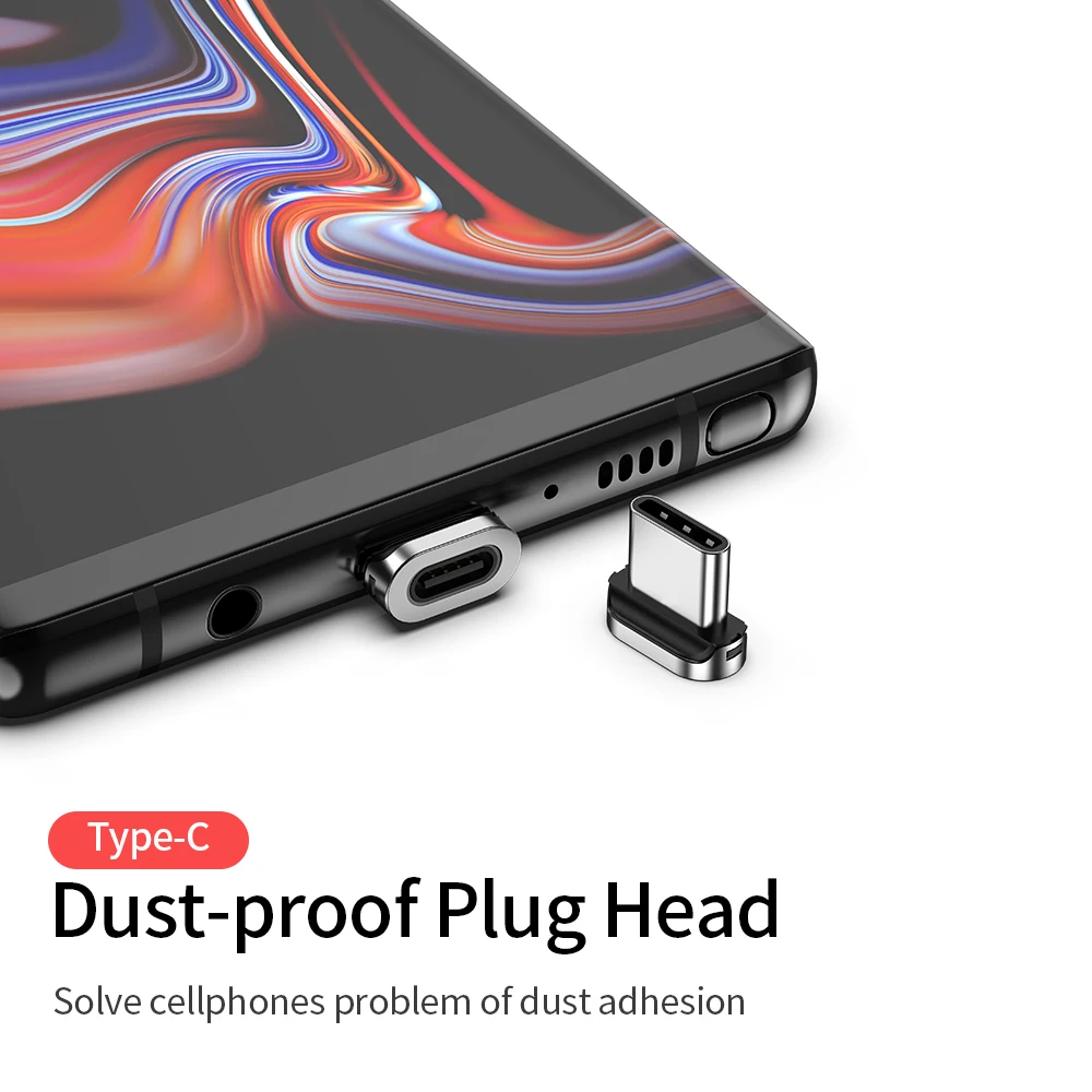 Suntaiho 마이크로 USB C 타입 마그네틱 케이블, 고속 충전 코드, 아이폰 샤오미 삼성 자석 데이터 충전기, 3M, 3A