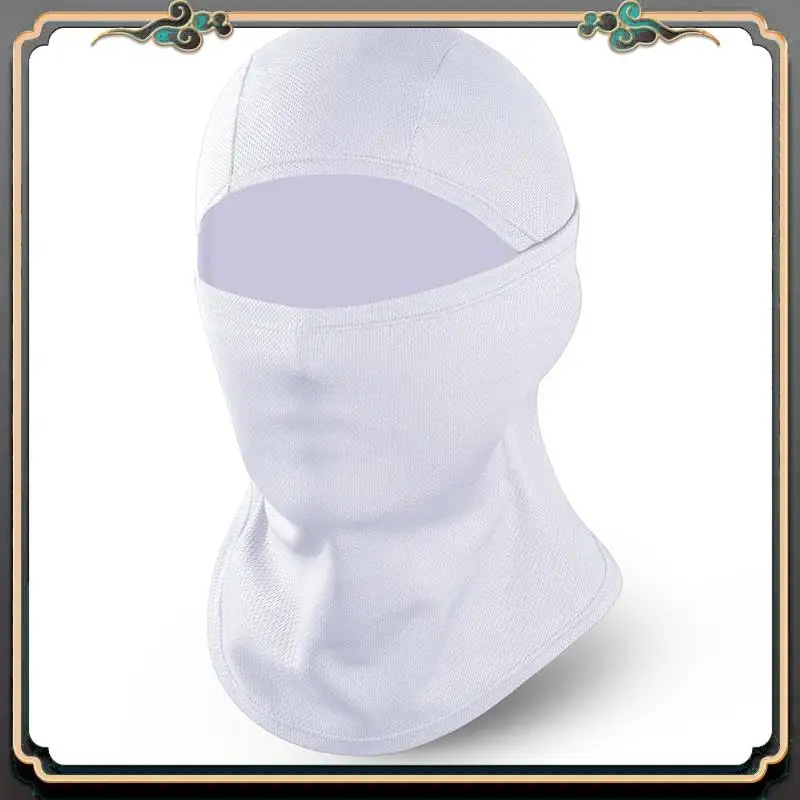 

Premium 2X White Ski Mask For Men And Women, UV Protection Mask, Suitable For Motorcycles And Snowboards