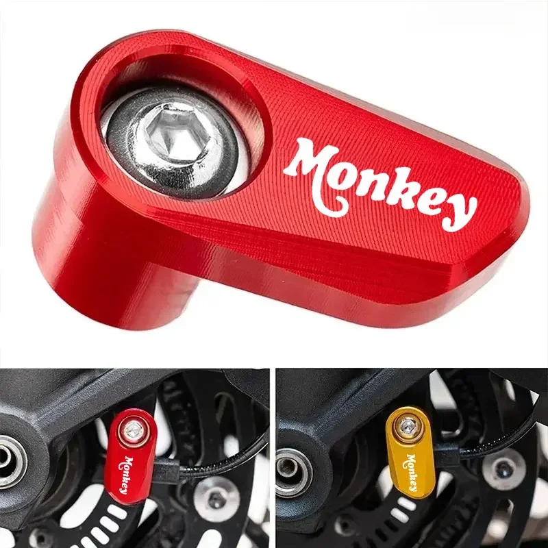 Universal Motorcycle Accessories Wheel ABS Sensor Protection Guard Cover For Honda Monkey Z-125 Z125 Monkey Logo
