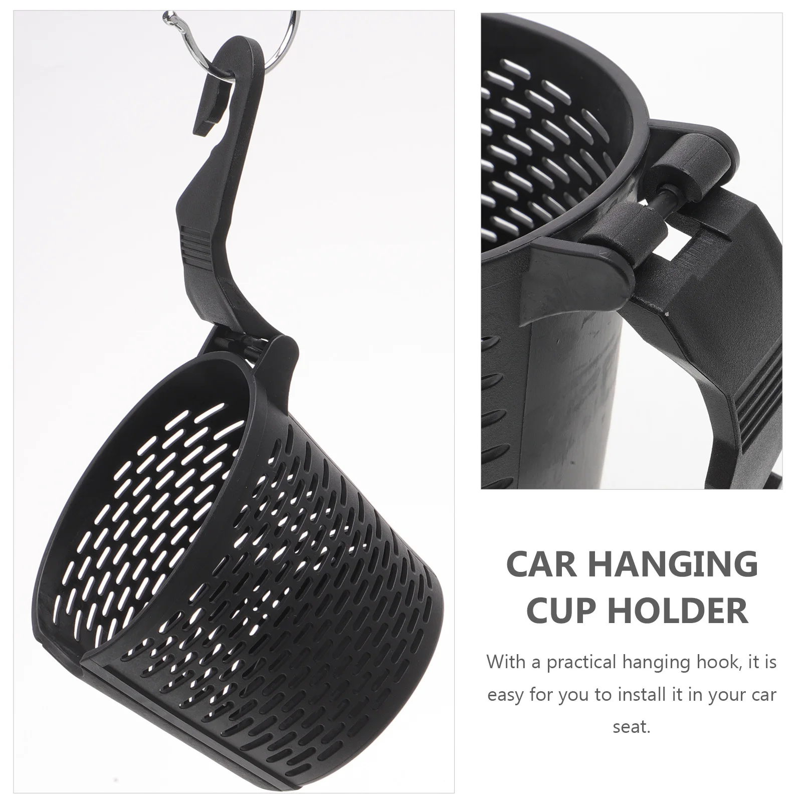 

2Pcs Car Hanging Water Cup Holder Headrest Mounted Cup Organizer Sturdy Practical Car Seat Beverage Bottle Holder for Travel and