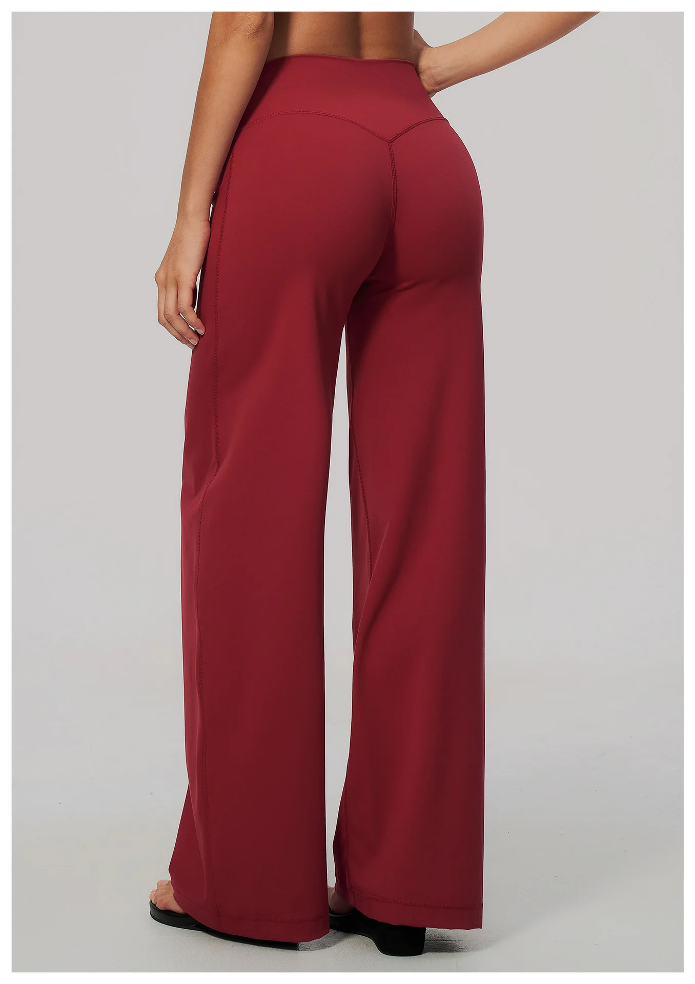 DINGPAI Yoga Flare Legging Pant Women High Waist Wide Leg Pants Women Gym Workout Fitness Sport Flared Pant Latin Dance Trousers
