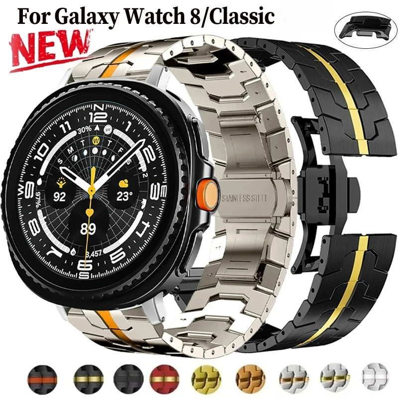 �y�Z�[�����zSamsung Watch 8 classic 46mm/8 40 44mm�p�N�C�b�N�t�B�b�g�X�g���b�v�A���ԂȂ��������^���o���h�ASamsung Galaxy Watch 8�p�X�e�����X�X�`�[���u���X���b�g
