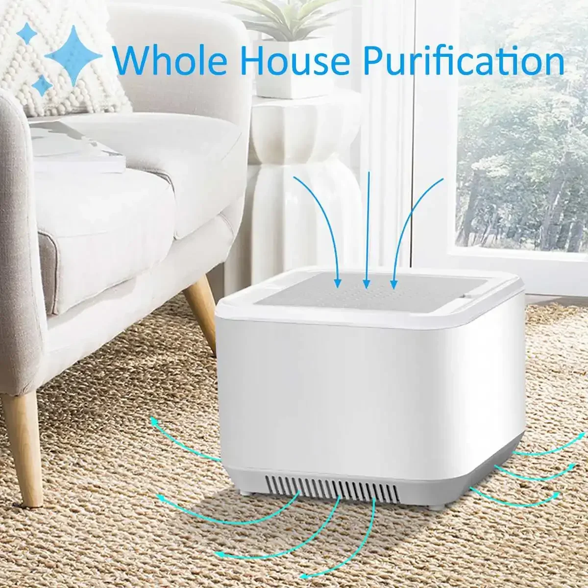 

Ultraviolet Air Purifier Household UVC Sterilization and HEPA Filte Formaldehyde Removal Desktop USB Air Disinfection Machine