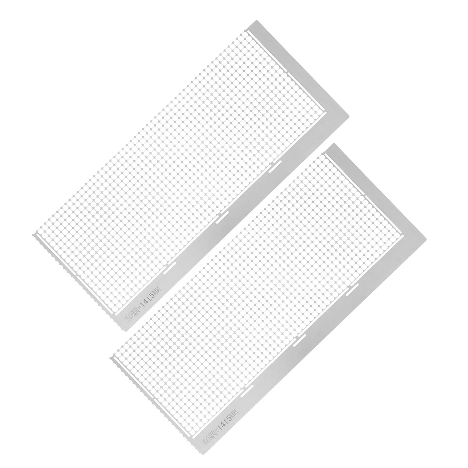 

2Pcs Stainless Steel Mesh Ruler Diamond Art Tool for Rhinestone Painting DIY Grid Art Precision Drawing Locator Craft Ruler