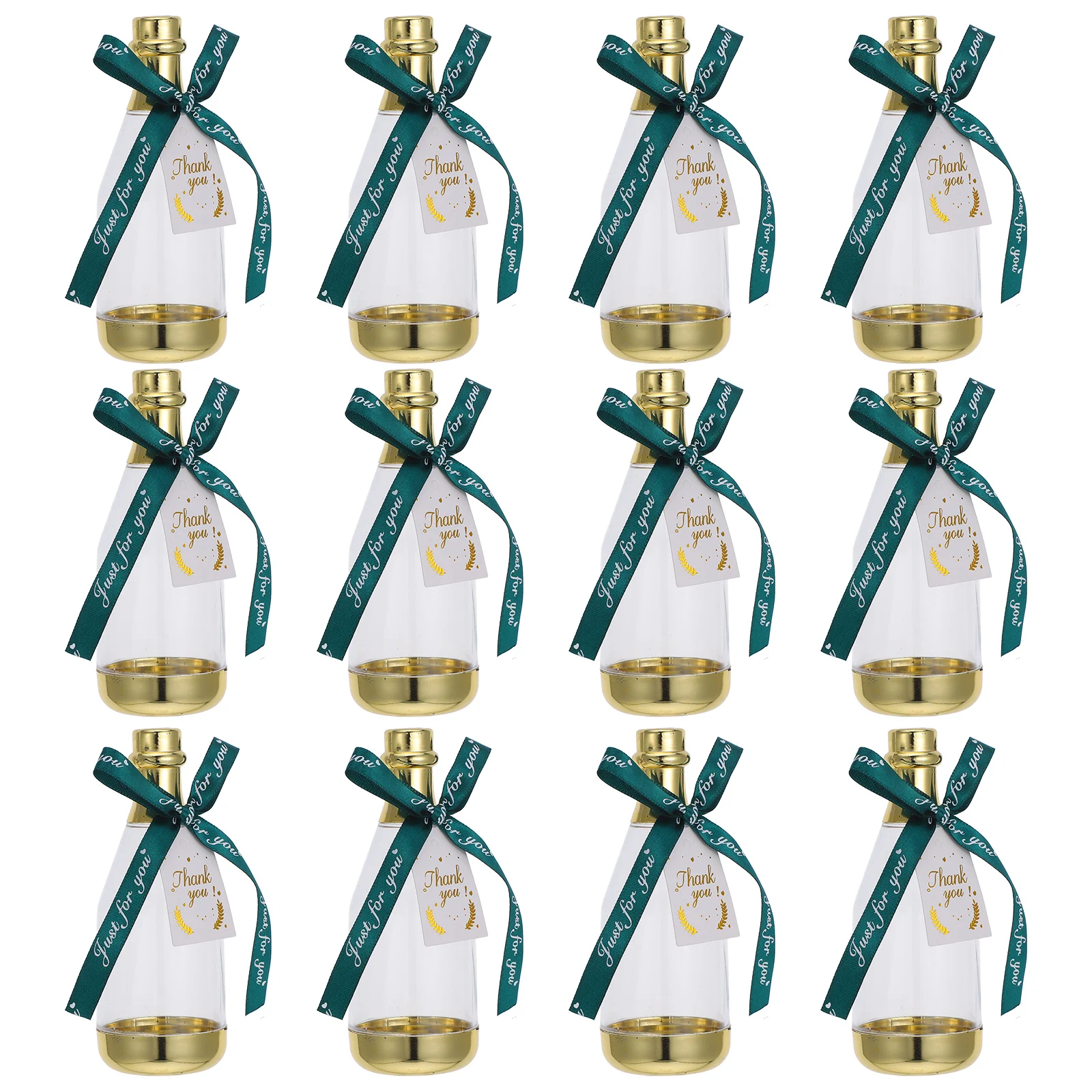 

12 Pcs C Plastic Bottles Style Gifts Wedding Favor Birthday Treat Containers Mini Packaging Boxes