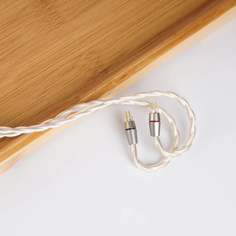 NiceHCK LightLove 7N Silver Plated High Conductivity Copper+Alloy Copper HIFI Audio Cable 3.5/2.5/4.4 MMCX/2Pin for SSR EA500