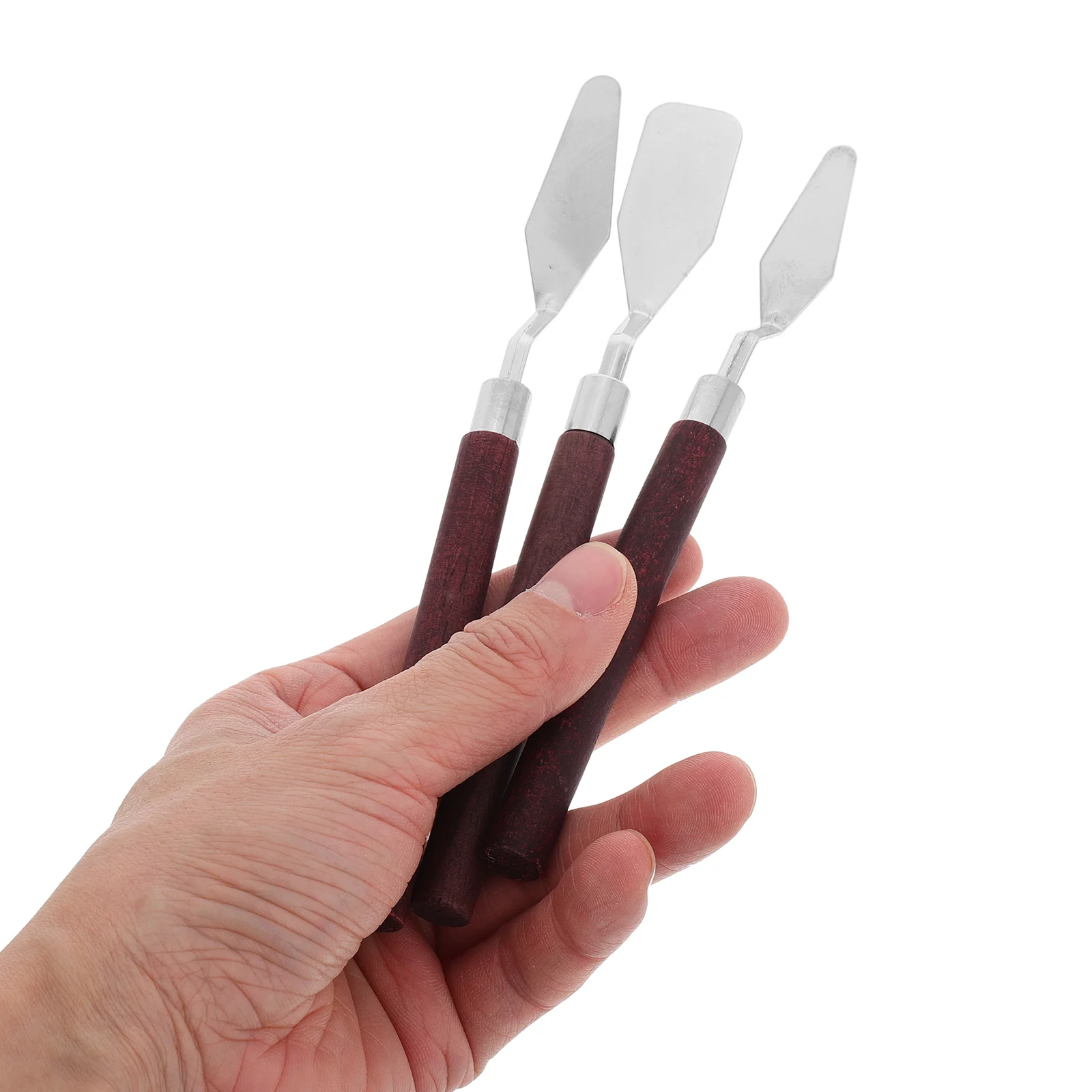 

3PCS Oil Paint Scrapers Acrylic Pouring Tools Drawing Color Mixing Knives Metal Art Supplies Painting Sculpting Tools