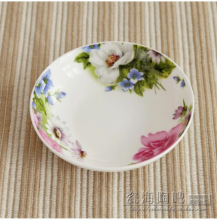 4inch, fine bone china small butter dish, ceramic dessert dishes, Chinese porcelain dipping sauce dishes, tableware sushi plate