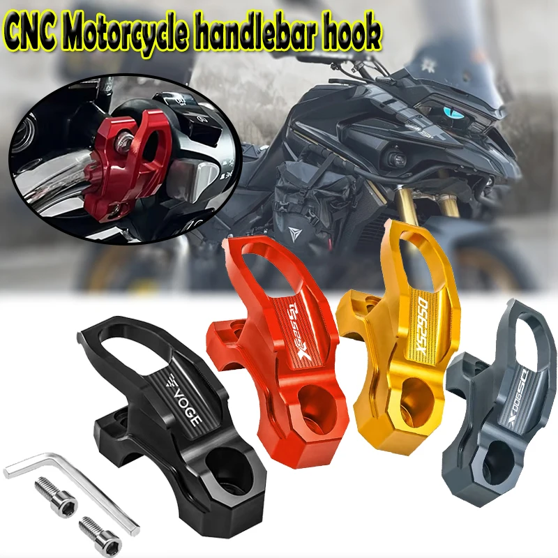 

For VOGE DS525X DS625X DS900X DSX Aluminum Brake Master Cylinder Holder Clamp Bracket Bag Hook Helmet Hanger Accessories