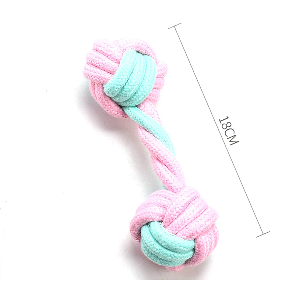 1pc Pet Dog Toys for Large Small Dogs Toy Interactive Cotton Rope Mini Dog Toys Ball for Dogs  Accessories Toothbrush Chew Puppy