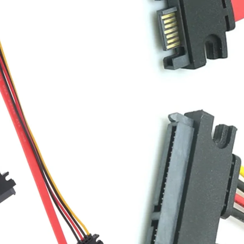 Sata 22 Pin Male To Female Sata Extension Cable SATA 22 Pin Male To Female 7+15 Pin Sata Data Power Combo Cable Hard Disk