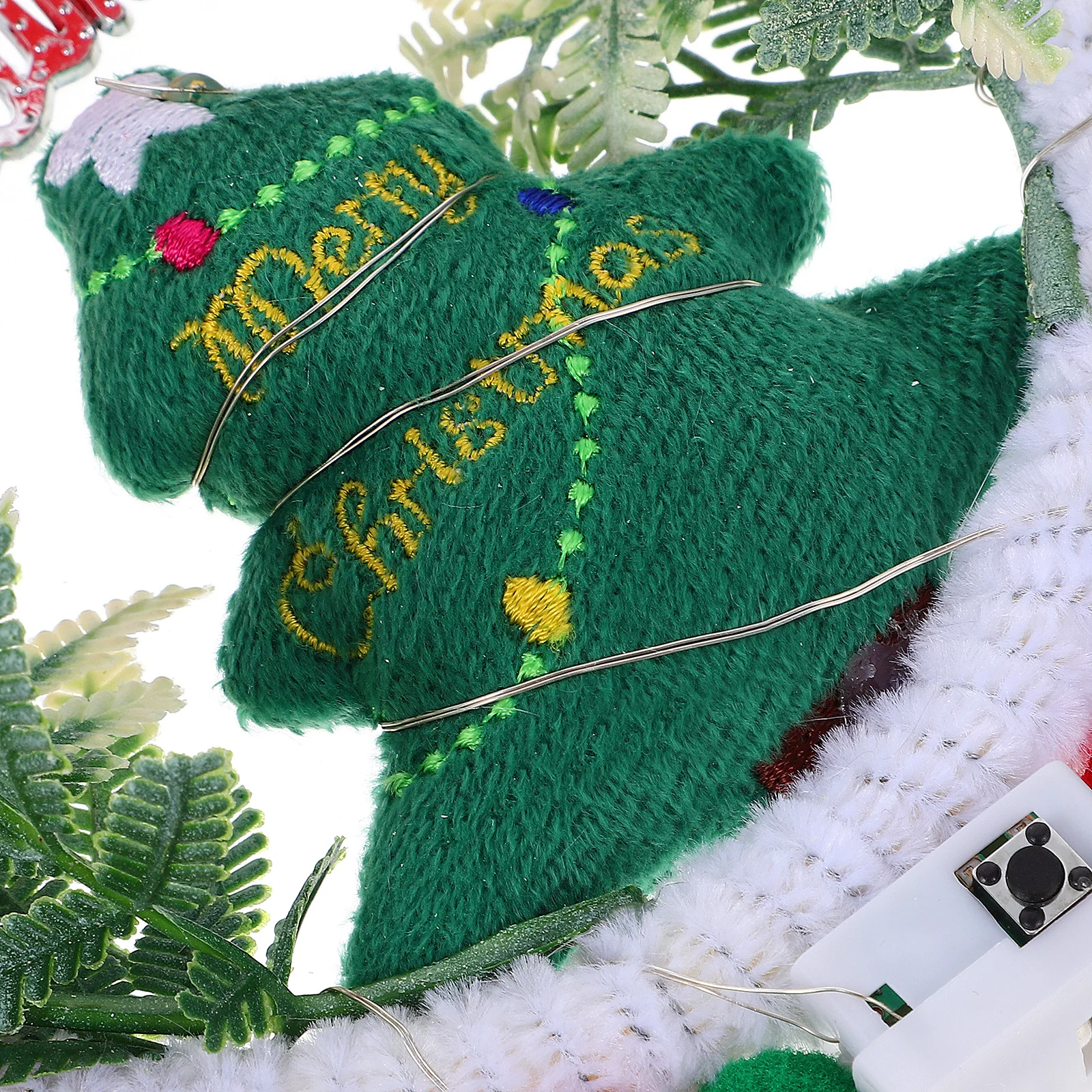 

1Set Christmas Wreath DIY Hanging Round Ornament Making Materials Front Door Wall Decorative Party Festival Home Decor