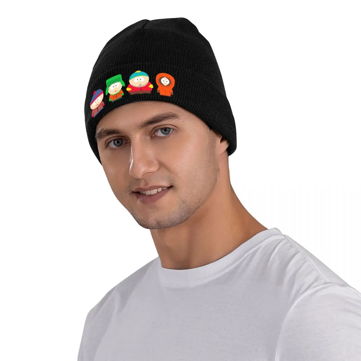 Cute Southparkk Cartoon Hats Autumn Winter Beanie Fashion Anime Cap Female Male Skullcap