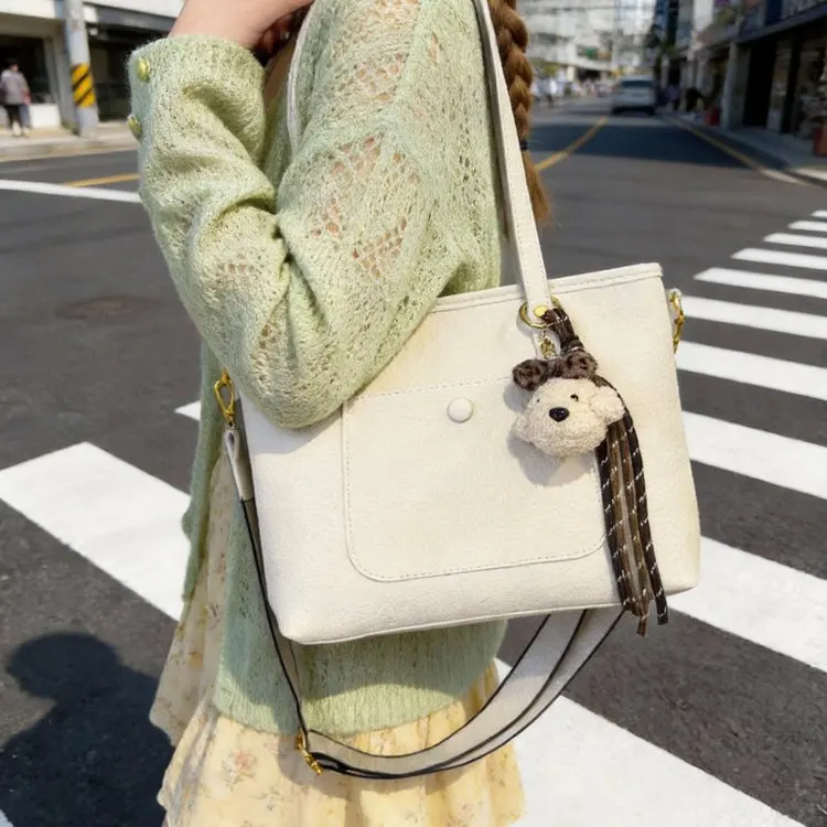 

Новая стильная простая высококачественная сумка большой вместимости 2026 года, ретро-сумка на плечо, портативная сумка-тоут для города